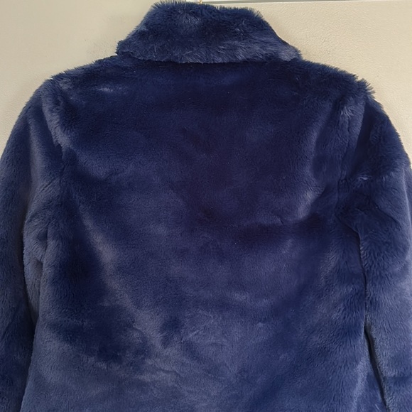 Express Faux Fur Jacket - Navy Blue - XS - Picture 9 of 16